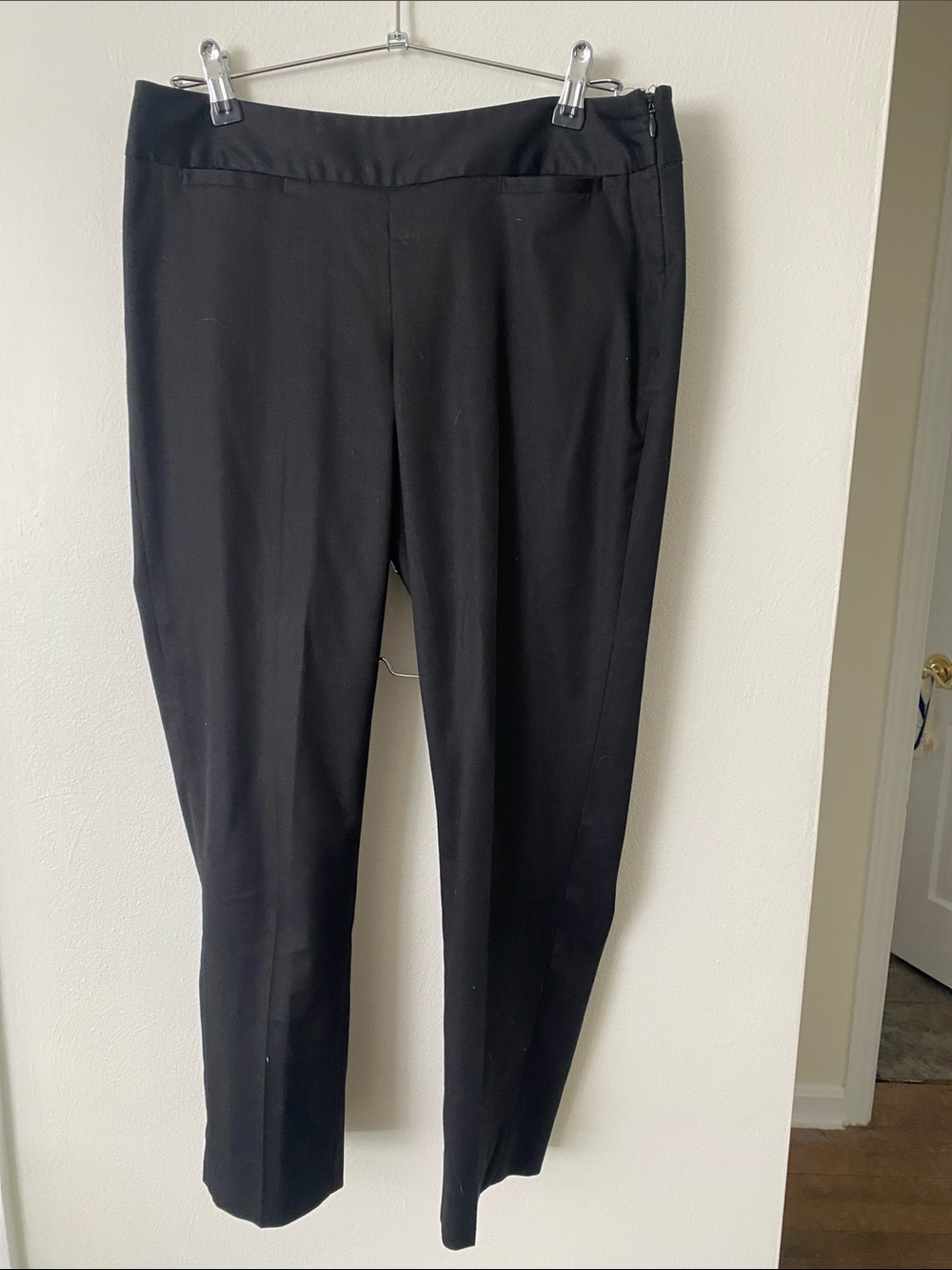 White House Black Market Black Slim Tailored Trousers